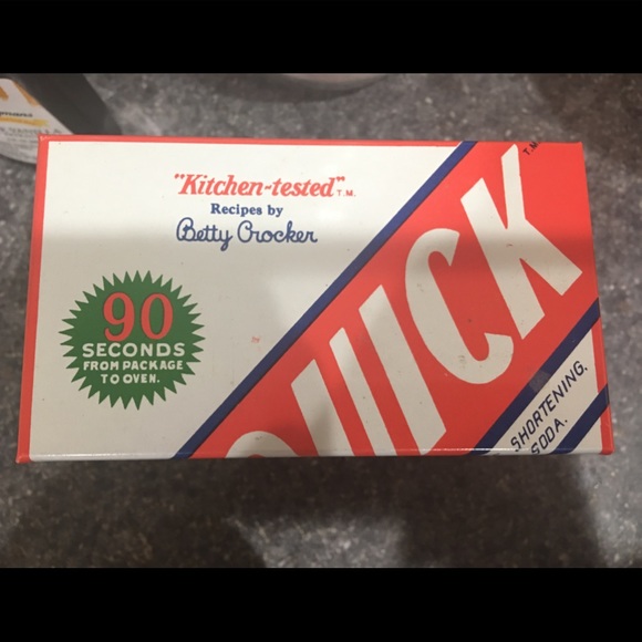 Bisquick vintage farmhouse recipe box kitchen - Picture 3 of 8